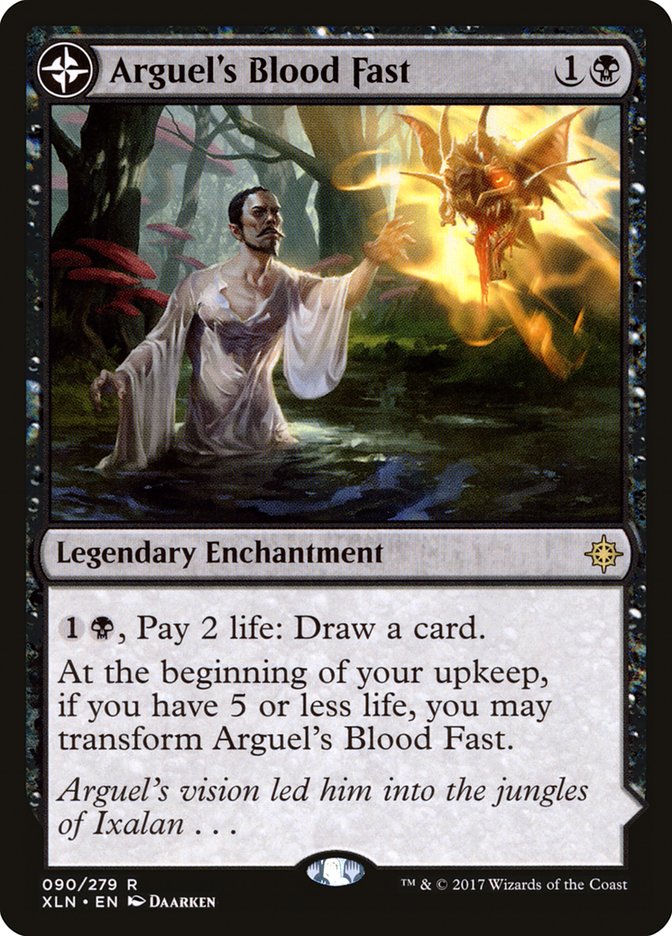 Arguel's Blood Fast // Temple of Aclazotz XLN-90 Ixalan Magic card