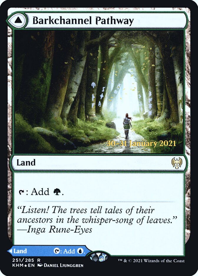 Barkchannel Pathway // Tidechannel Pathway PKHM-251S Kaldheim Promos Magic card