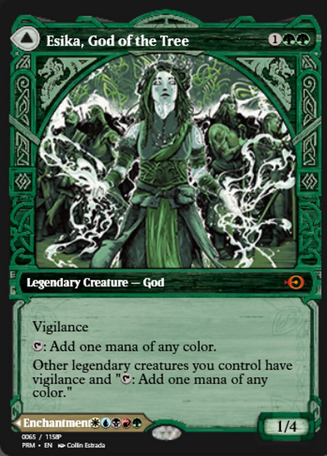 Esika, God of the Tree // The Prismatic Bridge PRM-88330 Magic Online Promos Magic card