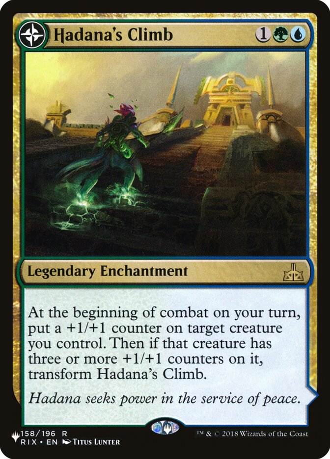 Hadana's Climb // Winged Temple of Orazca PLST-RIX-158 The List Magic card