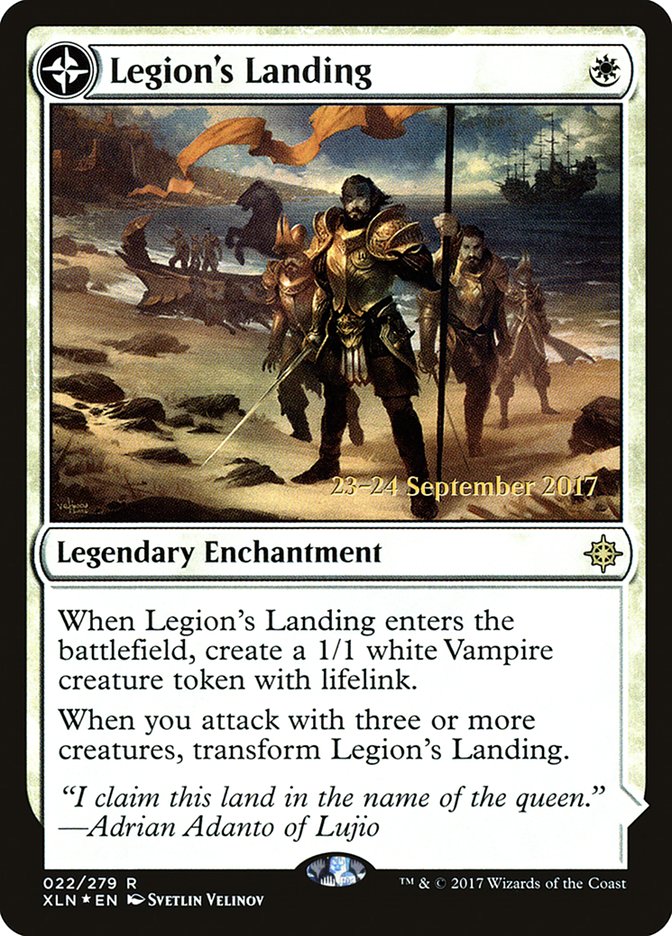 Legion's Landing // Adanto, the First Fort PXLN-22S Ixalan Promos Magic card