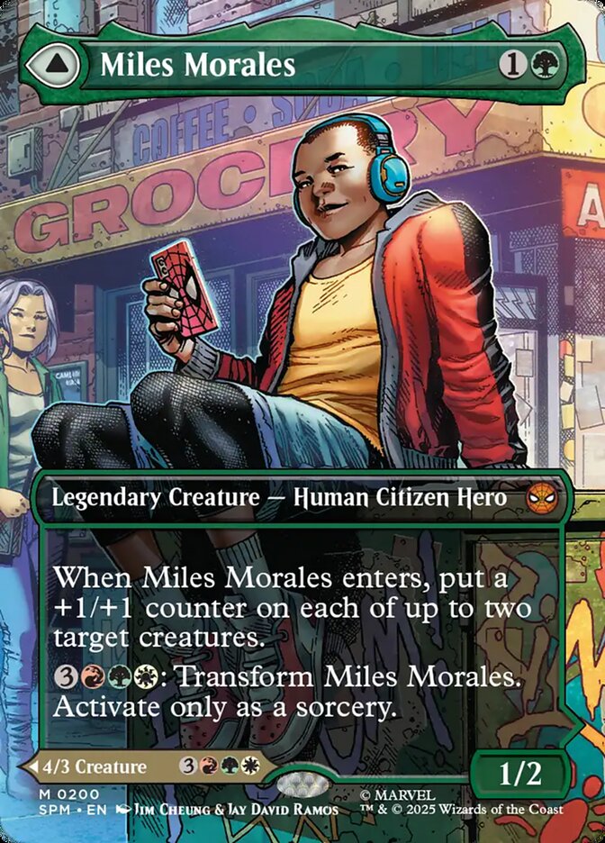 Miles Morales // Ultimate Spider-Man SPM-200 Marvel's Spider-Man Magic card