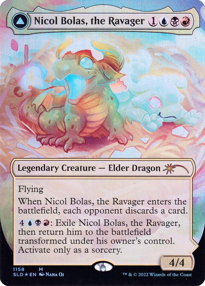 Nicol Bolas, the Ravager // Nicol Bolas, the Arisen SLD-1158 Secret Lair Drop Magic card