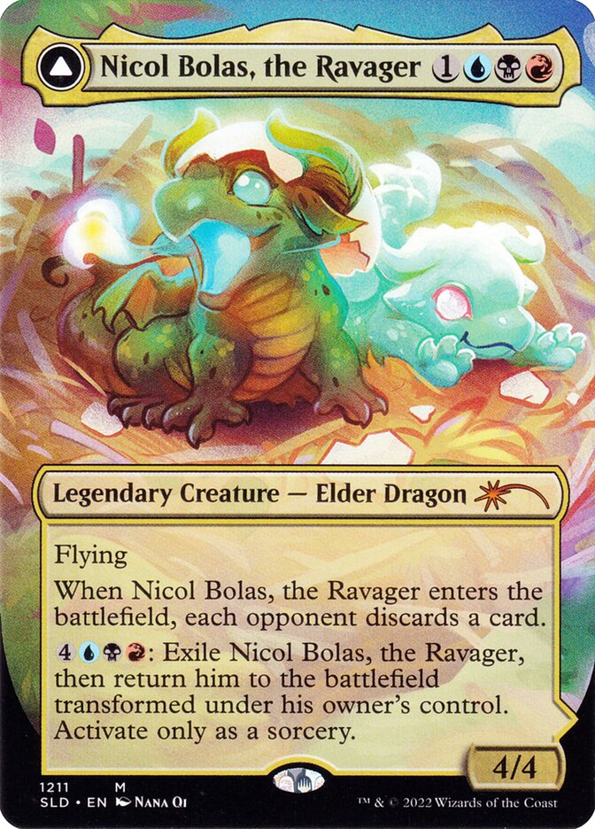 Nicol Bolas, the Ravager // Nicol Bolas, the Arisen SLD-1211 Secret Lair Drop Magic card