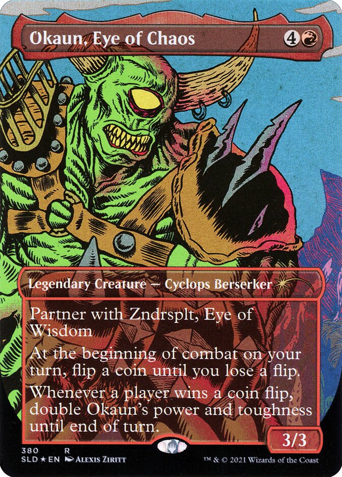 Okaun, Eye of Chaos // Okaun, Eye of Chaos SLD-380 Secret Lair Drop Magic card