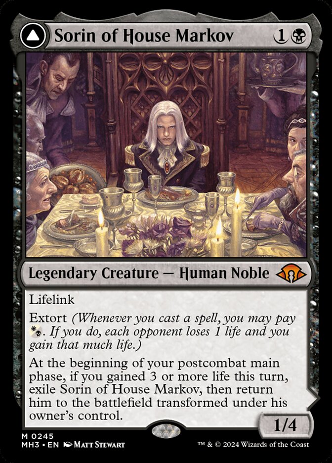Sorin of House Markov // Sorin, Ravenous Neonate MH3-245 Modern Horizons 3 Magic card