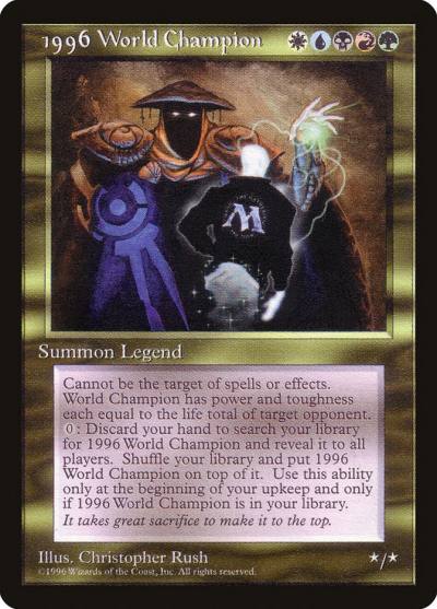 1996 World Champion PCEL-1 Celebration Cards Magic card