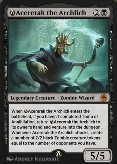 A-Acererak the Archlich A-87 Adventures in the Forgotten Realms Magic card