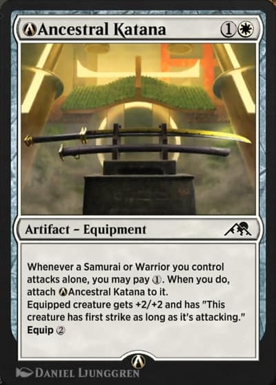 A-Ancestral Katana NEO-A-1 Kamigawa: Neon Dynasty Magic card