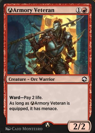 A-Armory Veteran A-130 Adventures in the Forgotten Realms Magic card