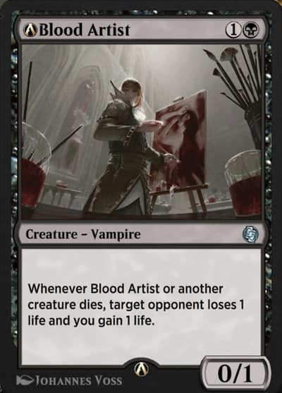 A-Blood Artist A-206 Jumpstart Magic card