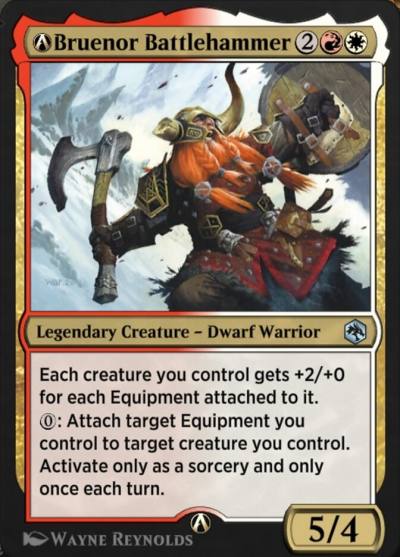 A-Bruenor Battlehammer A-219 Adventures in the Forgotten Realms Magic card