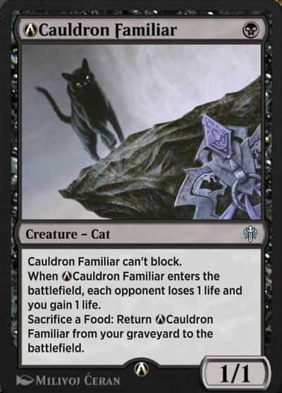 A-Cauldron Familiar A-81 Throne of Eldraine Magic card