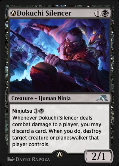 A-Dokuchi Silencer NEO-A-95 Kamigawa: Neon Dynasty Magic card