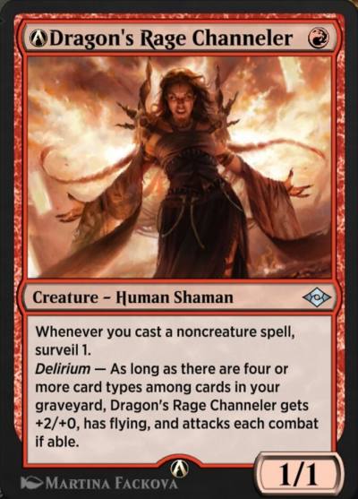 A-Dragon's Rage Channeler MH2-A-121 Modern Horizons 2 Magic card