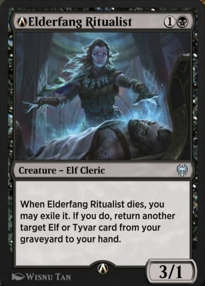 A-Elderfang Ritualist KHM-A-385 Kaldheim Magic card