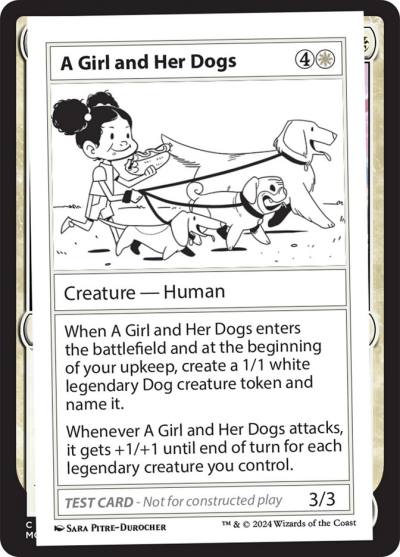 A Girl and Her Dogs MB2-515 Mystery Booster 2 Magic card