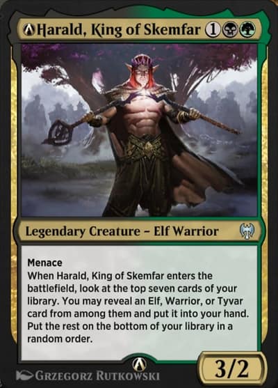 A-Harald, King of Skemfar A-212 Kaldheim Magic card