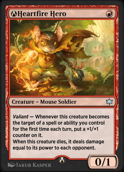 A-Heartfire Hero A-138 Bloomburrow Magic card