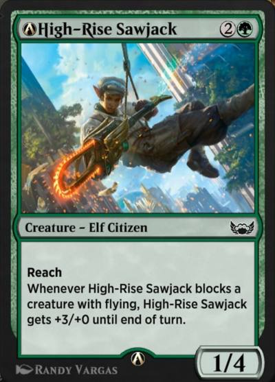 A-High-Rise Sawjack A-150 Streets of New Capenna Magic card