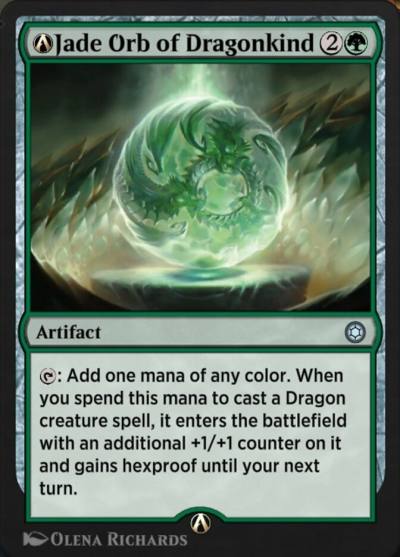 A-Jade Orb of Dragonkind HBG-A-215 Alchemy Horizons: Baldur's Gate Magic card