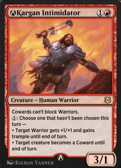 A-Kargan Intimidator A-145 Zendikar Rising Magic card