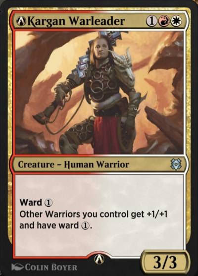 A-Kargan Warleader A-224 Zendikar Rising Magic card