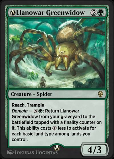 A-Llanowar Greenwidow DMU-A-169 Dominaria United Magic card