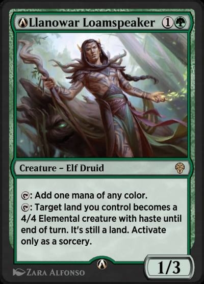 A-Llanowar Loamspeaker DMU-A-170 Dominaria United Magic card