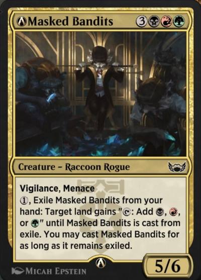 A-Masked Bandits A-201 Streets of New Capenna Magic card