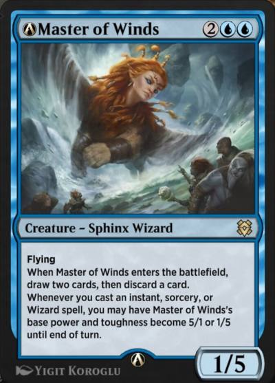 A-Master of Winds A-68 Zendikar Rising Magic card