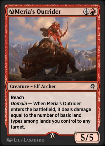 A-Meria's Outrider A-138 Dominaria United Magic card