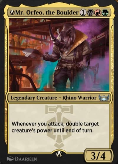 A-Mr. Orfeo, the Boulder A-204 Streets of New Capenna Magic card