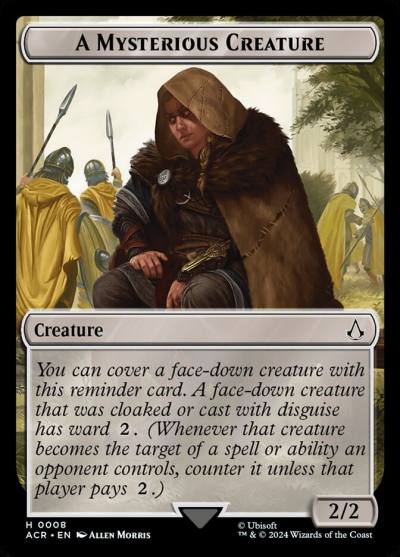 A Mysterious Creature TACR-8 Assassin's Creed Tokens Magic card