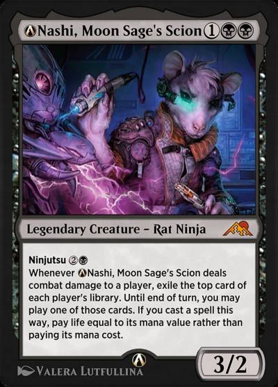 A-Nashi, Moon Sage's Scion NEO-A-114 Kamigawa: Neon Dynasty Magic card