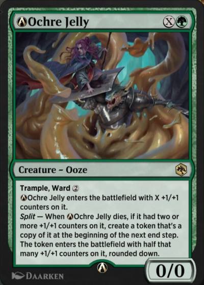A-Ochre Jelly A-196 Adventures in the Forgotten Realms Magic card