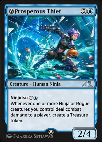 A-Prosperous Thief A-73 Kamigawa: Neon Dynasty Magic card