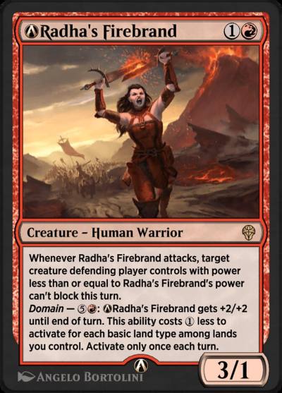 A-Radha's Firebrand DMU-A-141 Dominaria United Magic card
