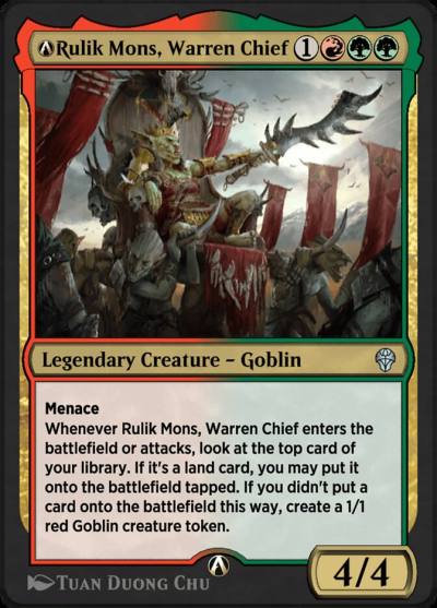 A-Rulik Mons, Warren Chief A-217 Dominaria United Magic card