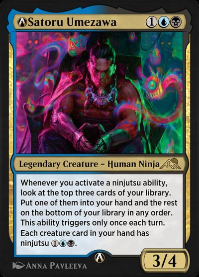A-Satoru Umezawa A-234 Kamigawa: Neon Dynasty Magic card