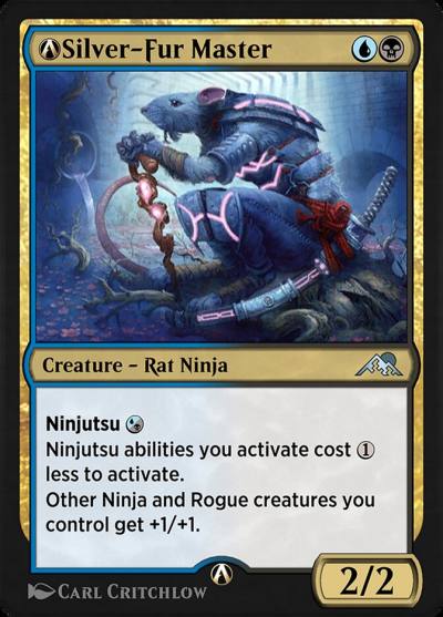 A-Silver-Fur Master A-236 Kamigawa: Neon Dynasty Magic card