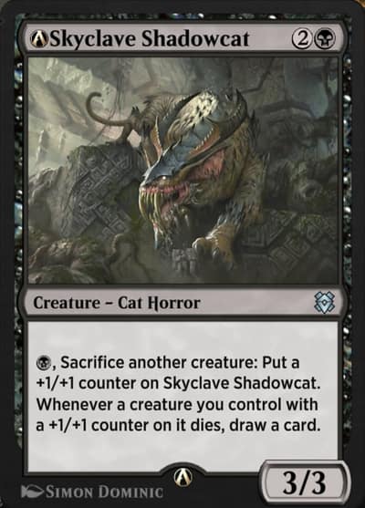 A-Skyclave Shadowcat A-126 Zendikar Rising Magic card