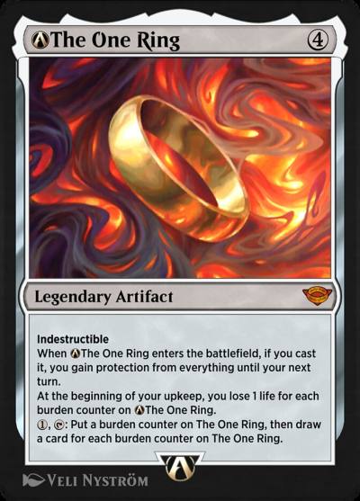 A-The One Ring LTR-A-246 The Lord of the Rings: Tales of Middle-earth Magic card