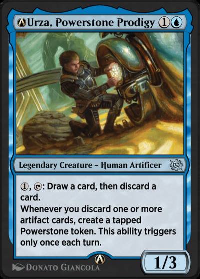 A-Urza, Powerstone Prodigy A-69 The Brothers' War Magic card