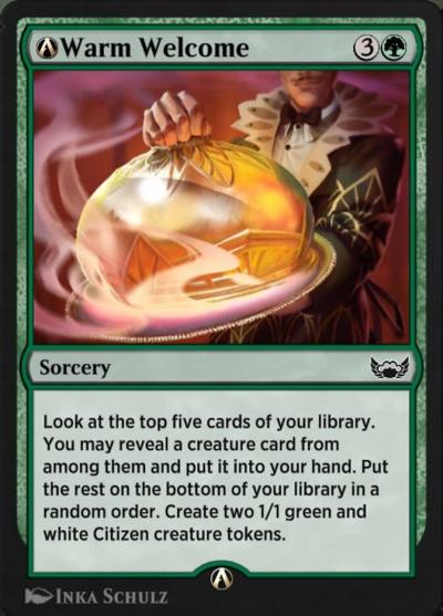 A-Warm Welcome SNC-A-164 Streets of New Capenna Magic card
