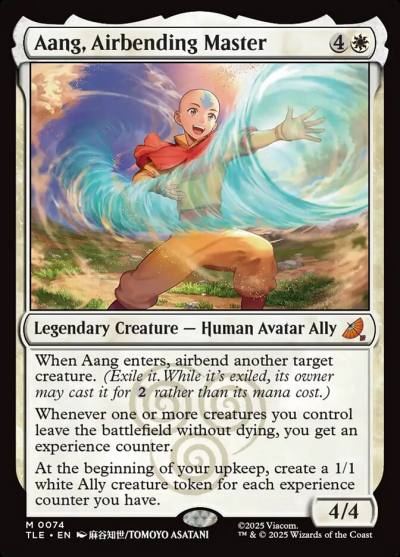 Aang, Airbending Master TLE-74 Avatar: The Last Airbender Eternal Magic card