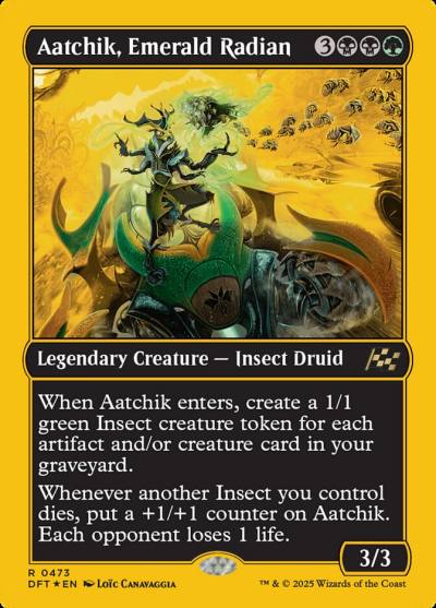 Aatchik, Emerald Radian DFT-473 Aetherdrift Magic card