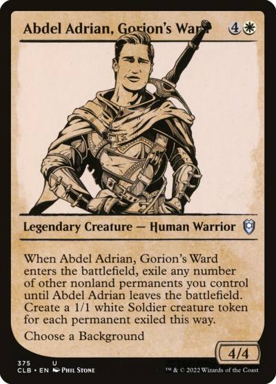 Abdel Adrian, Gorion's Ward CLB-375 Commander Legends: Battle for Baldur's Gate Magic card