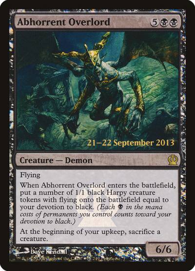 Abhorrent Overlord PTHS-75STAR Theros Promos Magic card