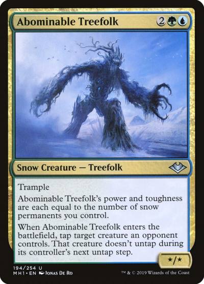 Abominable Treefolk 194 Modern Horizons Magic card